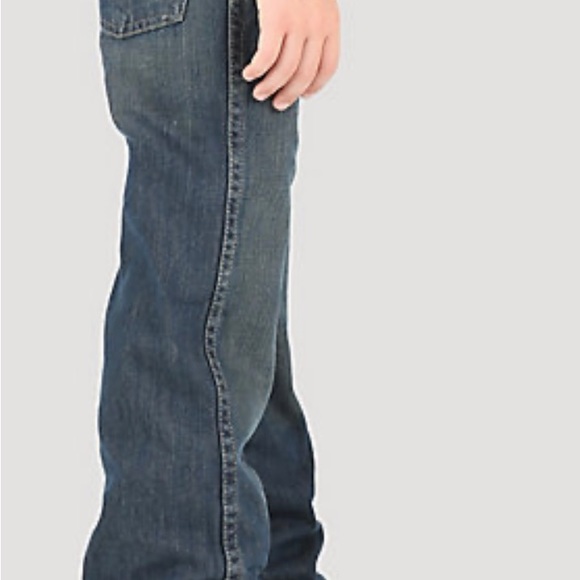 (SOLD) BOY'S WRANGLER RETRO® Relaxed BOOTCUT JEAN, Blue, Size 18 - Picture 3 of 16